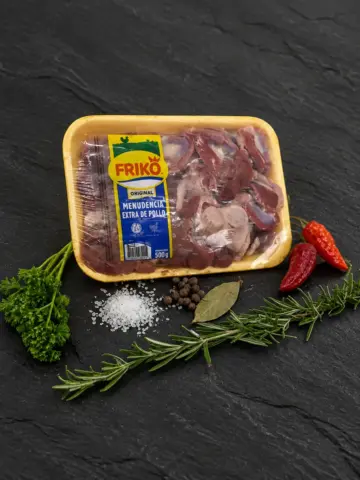 Bandeja de menudencias finas de pollo Friko (1 lb) - Carnes La Favorita